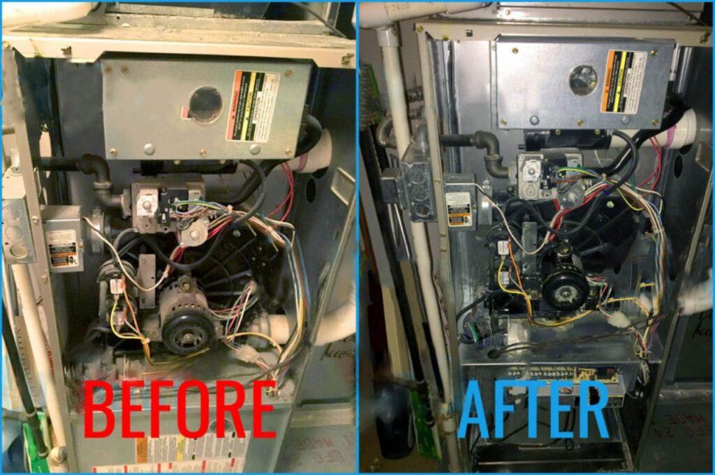 furnace cleaning process